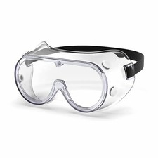 Safety Goggles With Vents adjustable back fits over glasses PPE wide coverage