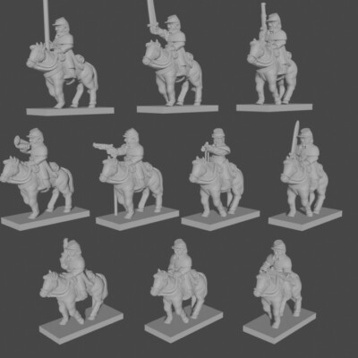 48x 6mm/1:300th ACW US Cavalry (Turner Miniatures)