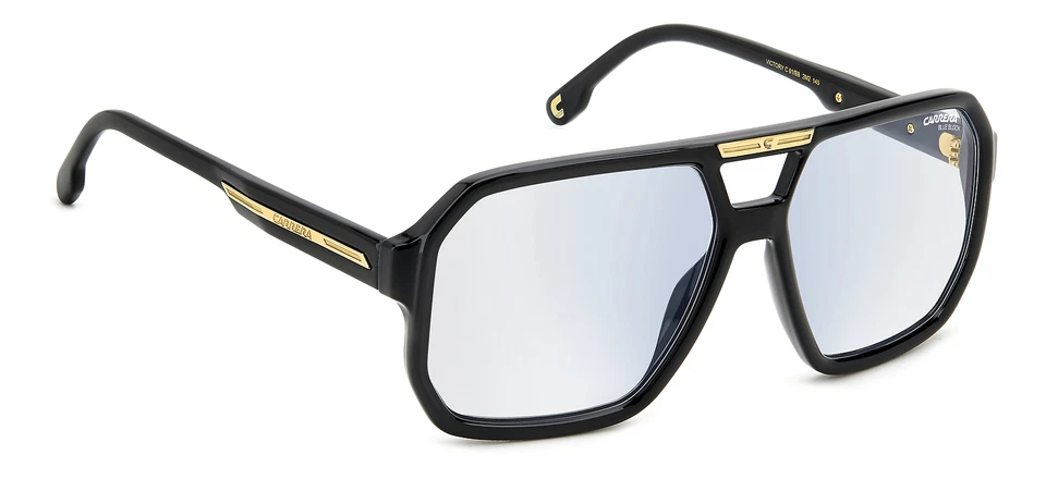 Lunettes de Vue CARRERA VICTORY C 01/BB 2M2 BLACK GOLD 60/15/145 Homme - Photo 2/3