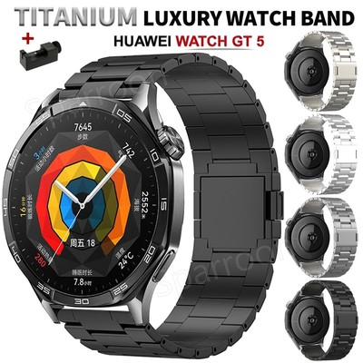 22mm Titan Metall Armband Für Huawei Watch 3 4 Pro GT 5 4 3 Pro SE 2 2E Runner