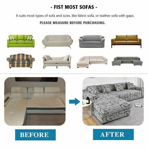 1 Pcs Sofa Cover Elastic Couch Cover Sectional Chair Slipcover For Living Room - Imagen 3 de 46