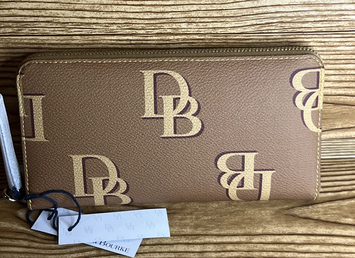 Dooney & Bourke Monogram Large Zip Around Wristlet