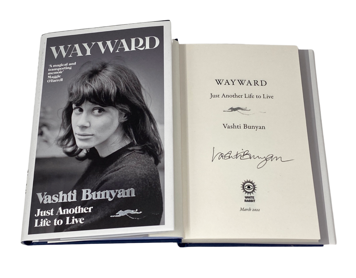 本人直筆サイン入り 洋書 Vashti Bunyan 自伝 Vashti Bunyan Wayward: Just Another Life to Live Signed Autograph