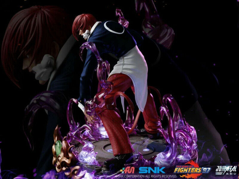 Iori Yagami Statue Resin Model Toys THE KING OF FIGHTERS JOMATAL 30cm