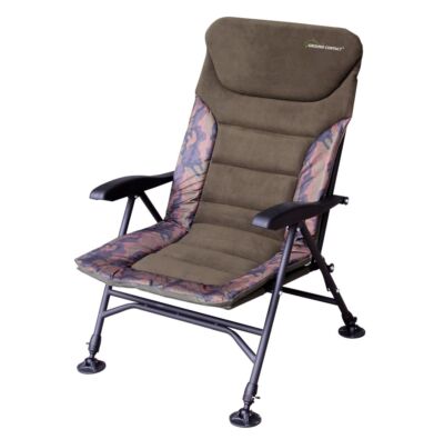 Jenzi Ground Cont. Comf. Camou Chair / Karpfenstuhl / Angelerstuhl