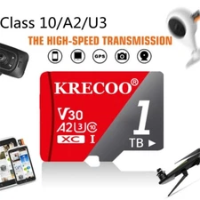 Micro SD Card Ultra Memory 256GB 1TB TF for Phone Tablet Dash Security Camera