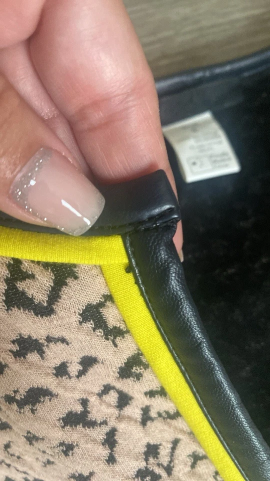 Vestido de cuero manga corta Kerisma talla S Foto 4 de 4