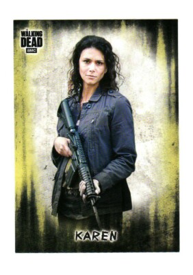Walking Dead Hunters And The Hunted Base Card Karen Ebay