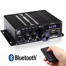 12V 800W Power Car Audio Amplifier HiFi Home Stereo Amp Bluetooth Remote Control