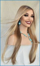 Avery  Jon Renau Wigs  lace front Monotop  Long straight style  12FS8  1