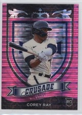 2021 Panini Chronicles Crusade Pink Pulsar Prizm Corey Ray #12 1hw1