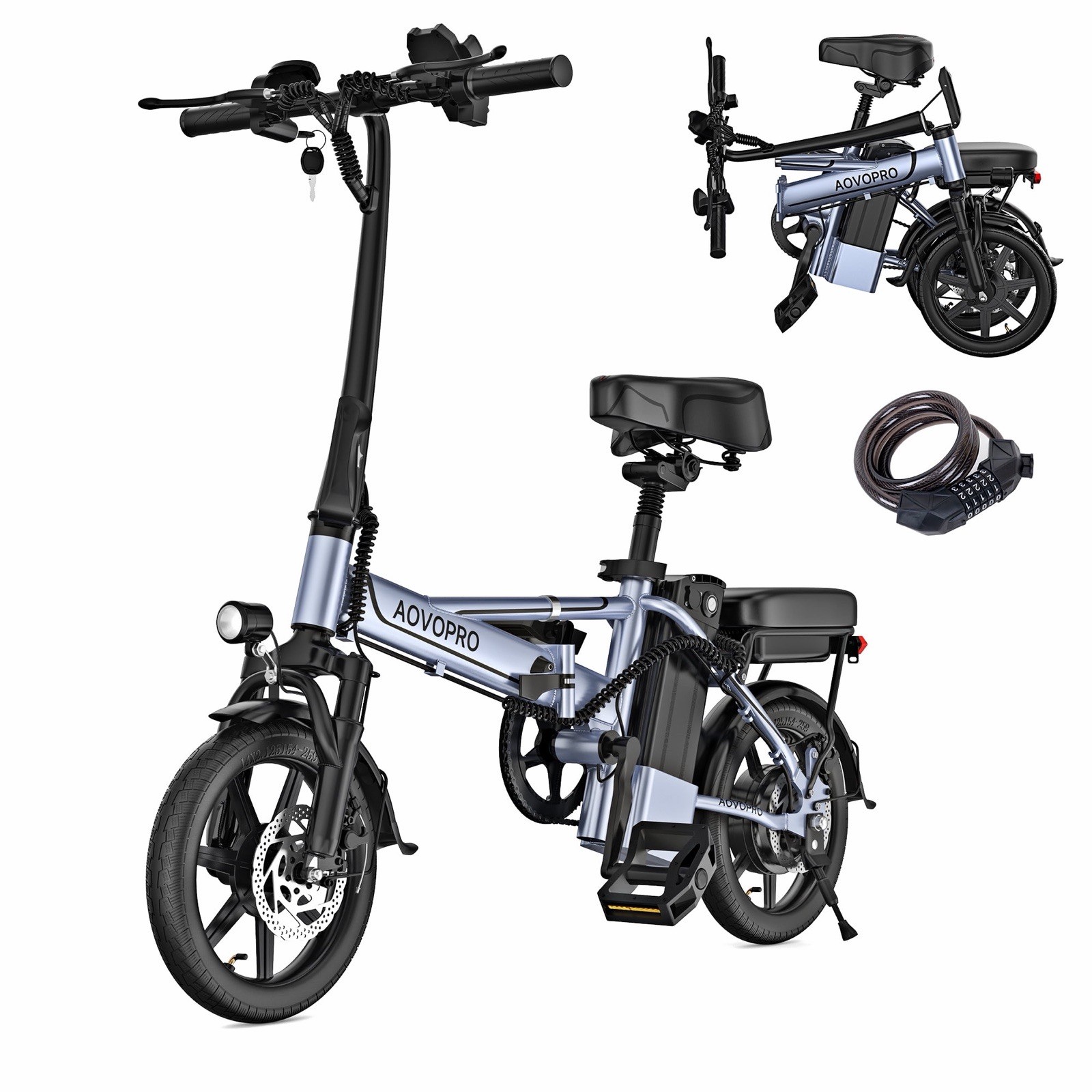 APYEAR 14Folding Electric Bike 20 mil,500W Peak wattsE-bike 