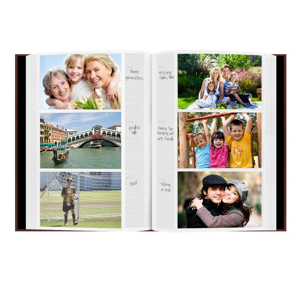 Pioneer Photo Albums Sewn Bonded Leather Bookbound 300 Pkt 4x6 Bi-Directional - Image 3 of 3