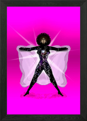 She has got something Framed Wall Art Poster Canvas Print Picture
