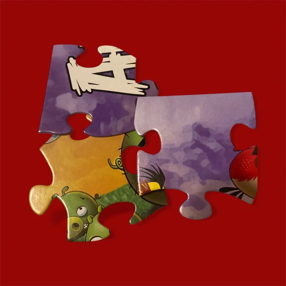 Rompecabezas Angry Birds Cerdos persiguiendo huevos 24 piezas rompecabezas para niños piezas grandes Mattel Foto 3 de 4