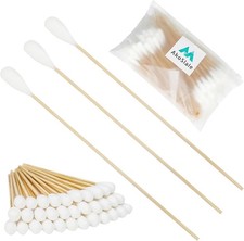 6-Inch Long Q-Tips for Cleaning Dogs' Ears Extra-Wide Cotton Swabs for Dog Ear