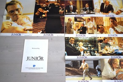 W03 10x Aushangfotos + Werberatschlag JUNIOR Arnold Schwarzenegger, Danny DeVito