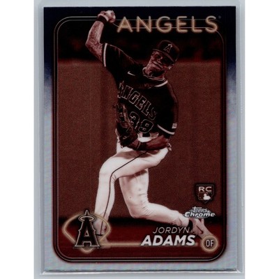 Jordyn Adams Rookie Sepia Refractor 2024 Topps Chrome #145 Angels