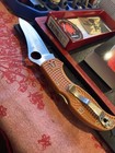 Spyderco Stretch HAP40:Burnt Orange: LW: modded Out: Mars FCCF — photo 3