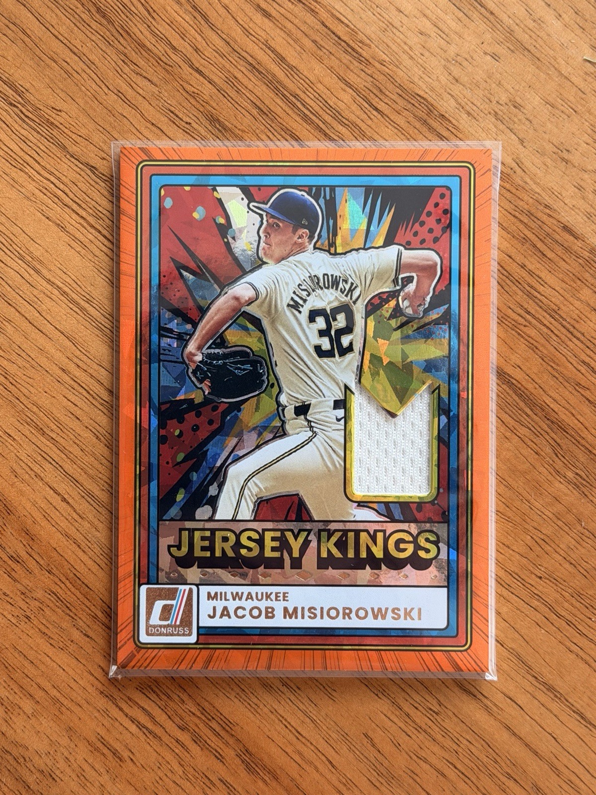 2026 Panini Donruss Jacob Misiorowski Jersey Kings Orange Ice #JK-JM Brewers NM