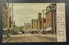 1906 Fayetteville St Raleigh NC Tuck Postcard Antique North Carolina Street Scen