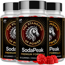 SodaPeak Gummys Advanced Male Health Support Supplement Soda Peak 180 Gummies