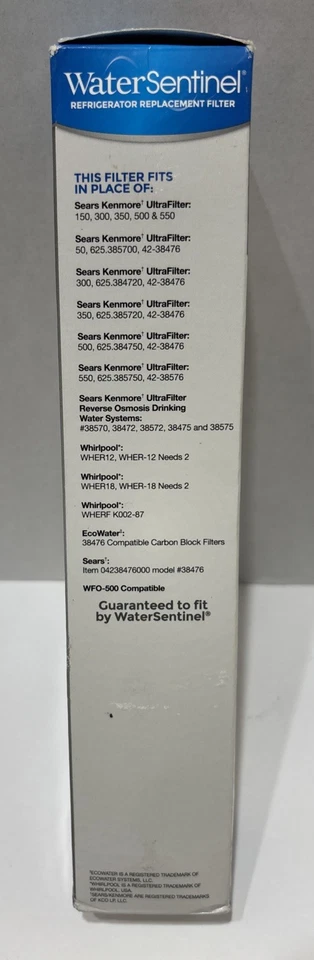 WaterSentinel WSK-1 Refrigerator Replacement Water Filter Filtration Sealed - Image 3 of 4