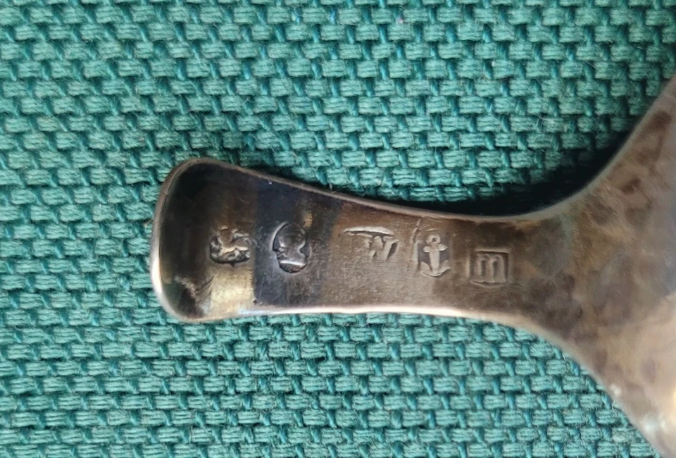 1810 Georgian Sterling Silver Caddy Spoon, Birmingham, Bright-Cut Engraved - Image 4 of 4