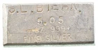 5.05 Oz Silver Bar Rocky Mountain Mint Vintage Hand Poured *3922