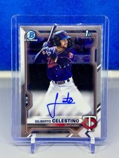 2021 Bowman Chrome Gilberto Celestino RC Auto – 1st Bowman – Minnesota Twins