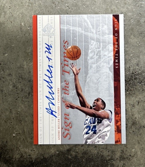 1999-00 Upper Deck SP Authentic Sign of the Times Auto Andre Miller RC Auto