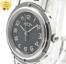 *NEAR MINT* HERMES Clipper CL4.210 Black Dial...