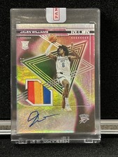 Panini 2022-23 Recon RJA Jalen Williams RC Auto Jersey /99 OKC Thunder #RJA-10