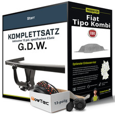 Anhängerkupplung starr für FIAT Tipo Kombi +E-Satz AHK