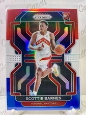 2021-22 Prizm Red White Blue #320 Scottie Barnes Rookie RC Toronto Raptors