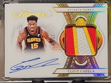 2024-25 Panini Flawless Gold Clint Capela Patch Auto /10 FPA-CCH Atlanta Hawks