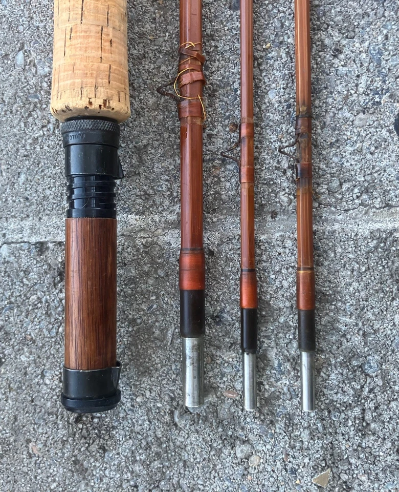 Heddon Deluxe Peerless #35 Bamboo Fly Rod 9’ - 3 peças - 2-1/2F - Linha HCH-D (7wt) - Imagem 2 de 4