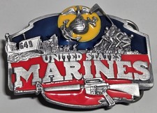 USMC Belt Buckle I-50 W/Rifle, LC, Iwa, and EGA Siskiyou Co. USA FREE Shipping