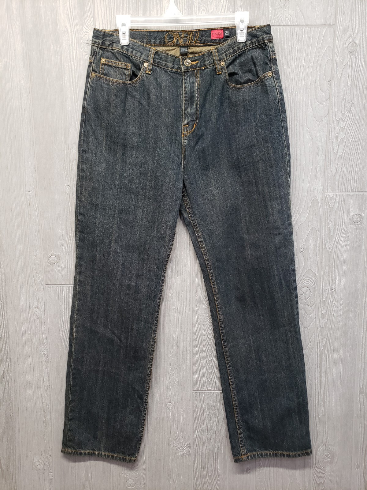 Mens Actual 32x31 Relaxed Fit Loose Baggy Skater Dark Wash B