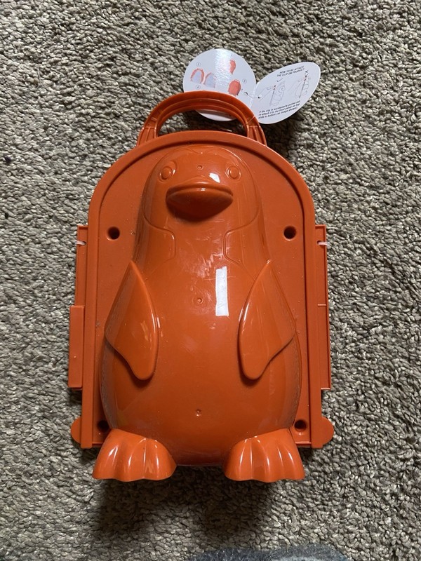 Cartoon Penguin Snowball Maker Clip Tool Orange Outdoor Toy for Kids