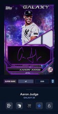 DIGITAL TOPPS BUNT- Aaron Judge 2025 Galaxy Asteroid Signature Relic