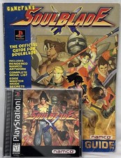 Soul Blade, Sony PlayStation 1 1996, PS1 CIB With Strategy Guide Tested Works.