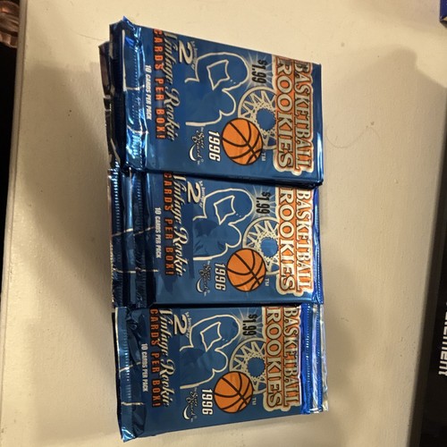 KOBE POSSIBLE. 1996 Basketball Rookies 3 Sealed Packs 10 Cards/Pack NBA Rookie