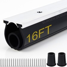 Heavy-Duty U O Ring Universal Garage Door Bottom Seals Weatherstrip Weather S...