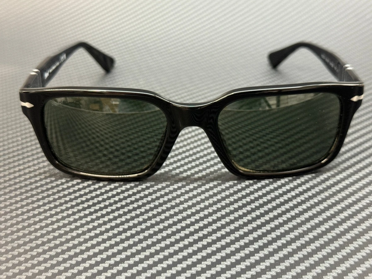 PERSOL PO3272S 95 31 Black Green Men's 53 mm Sunglasses