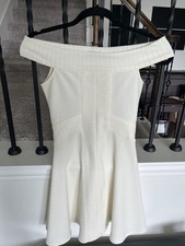 ASOS Petite Women’s White Off-the-Shoulder A-Line Mini Dress