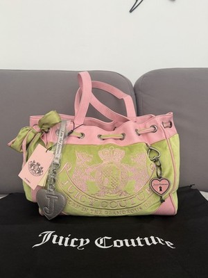Super rare Juicy Couture UK pistachio green and baby pink daydreamer