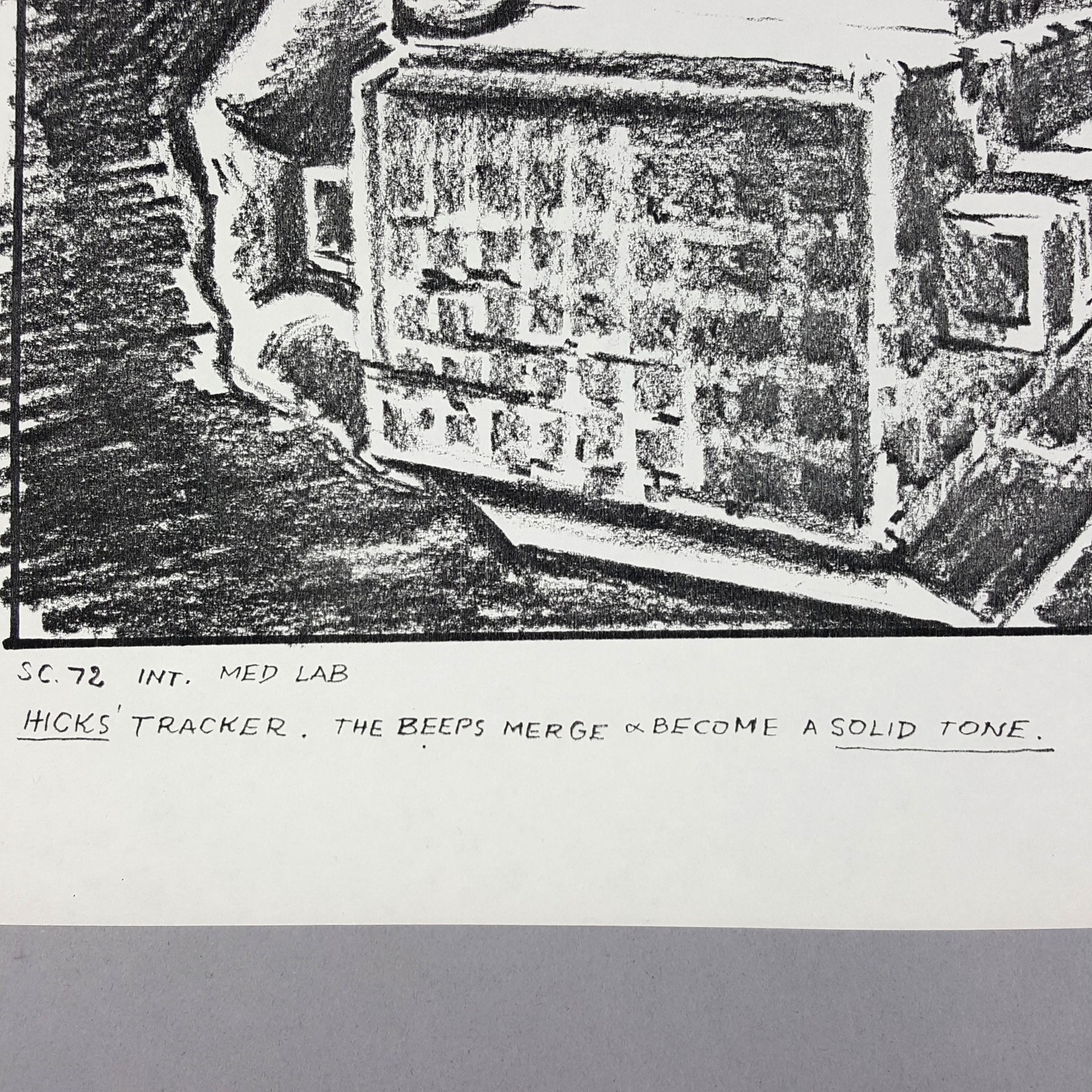 Image 4 of Aliens (1986) - Production Used Storyboard, Hicks Uses Tracker, Movie Prop