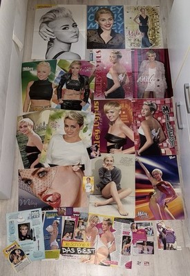Miley Cyrus Poster Sammlung / Miley Cyrus Sexy Era / Karte / Sticker RARE SET!