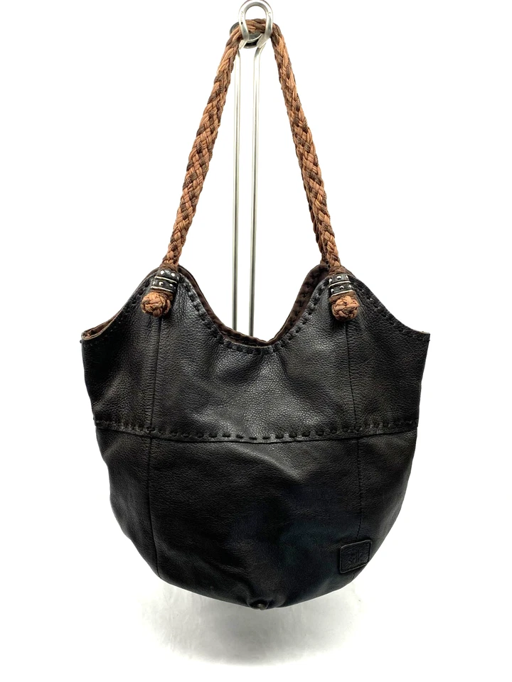 The Sak Indio Women's Boho Shoulder Bag Bucket Bag Medium Leather Brown Boho - Image 2 of 4